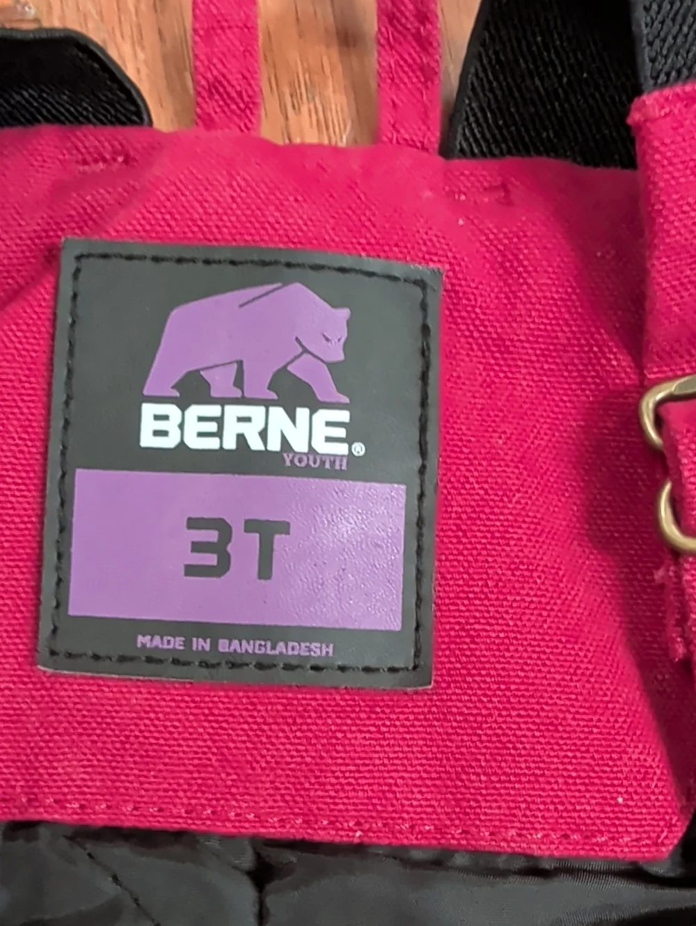 Berne Softstone Children's Hooded Jacket And Overalls in Deep Berry